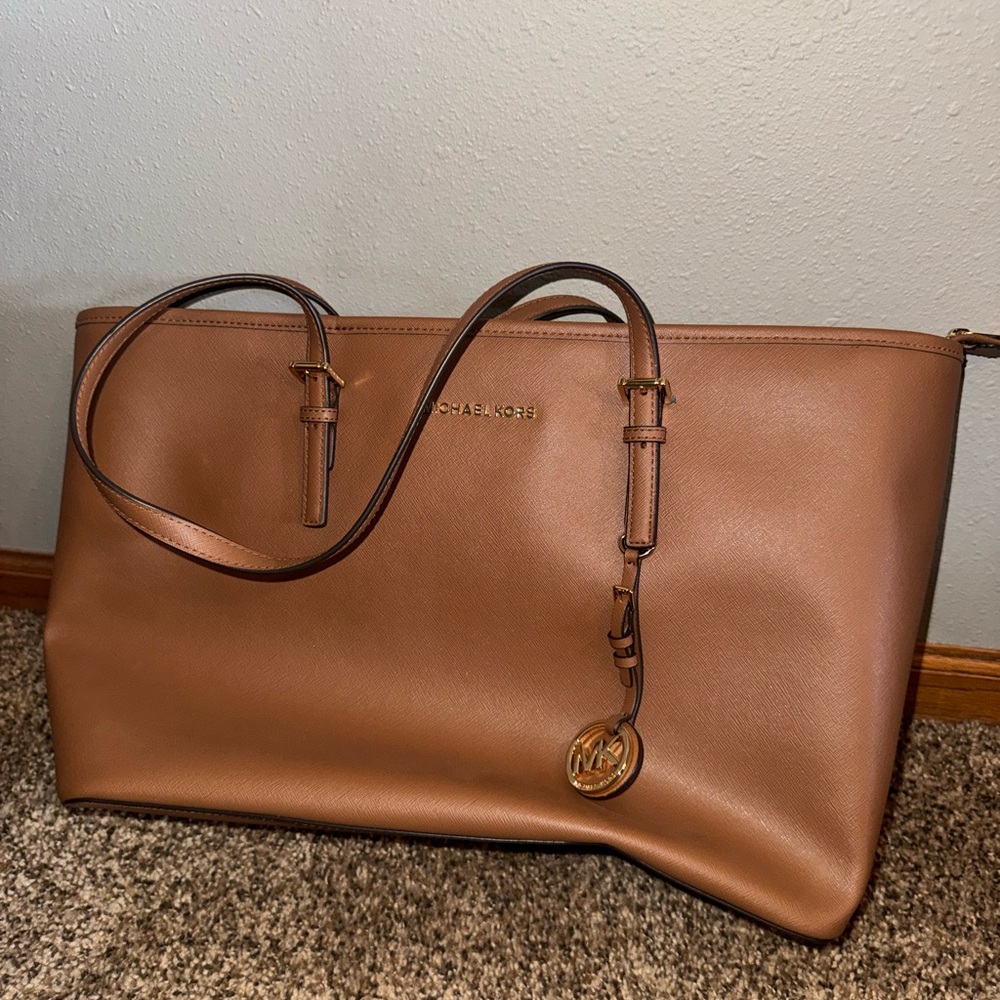 Michael Kors Brown Leather Tote